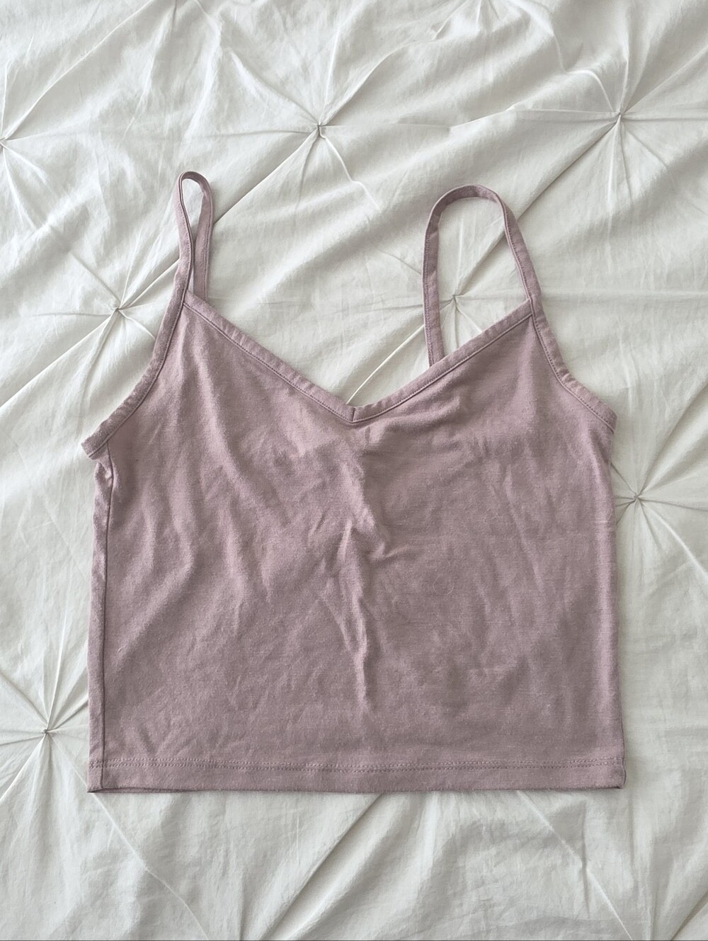 Forever 21 Cropped Cami Tank Top Minimalist Basic